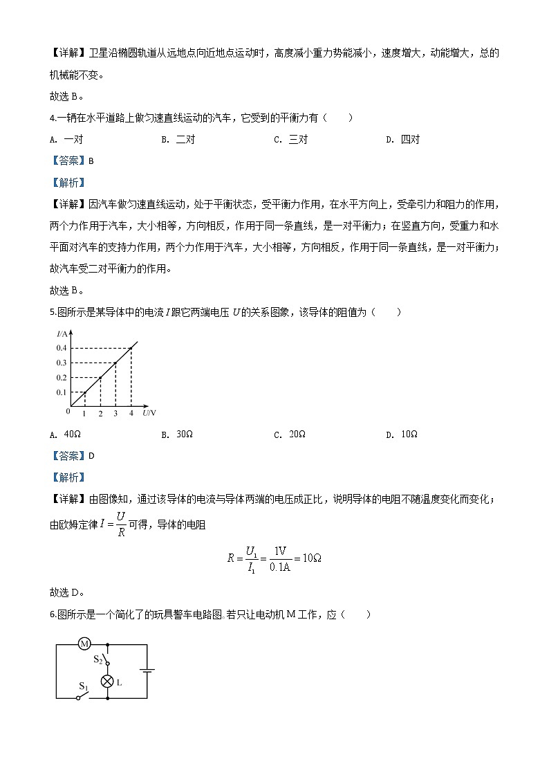 2020年天津市中考物理试题(解析版)第2页