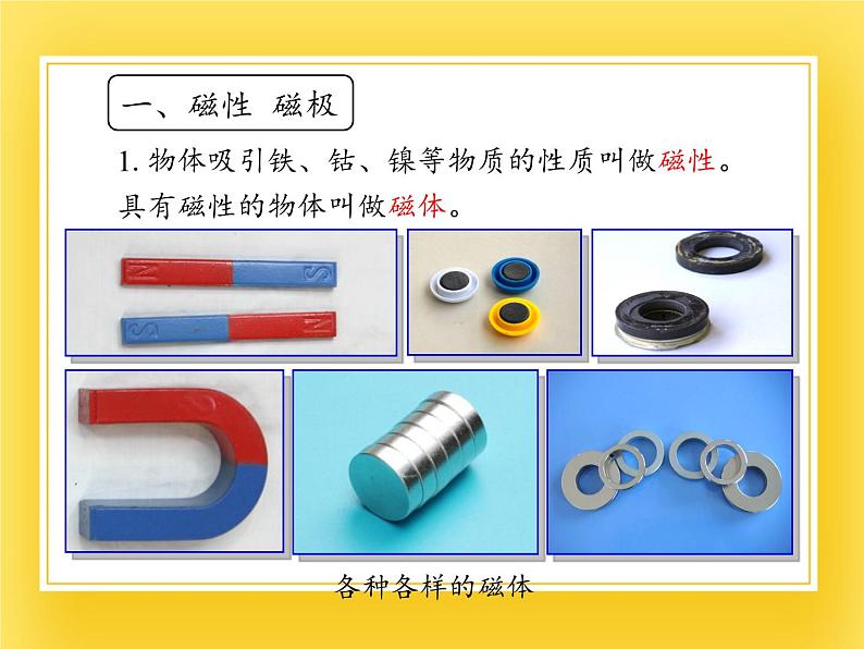 鲁教版(五四制)九年级下册 物理 课件 16.1磁现象05