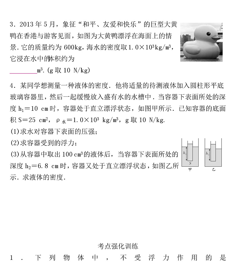 2022年人教版物理中考专题训练 浮力第2页