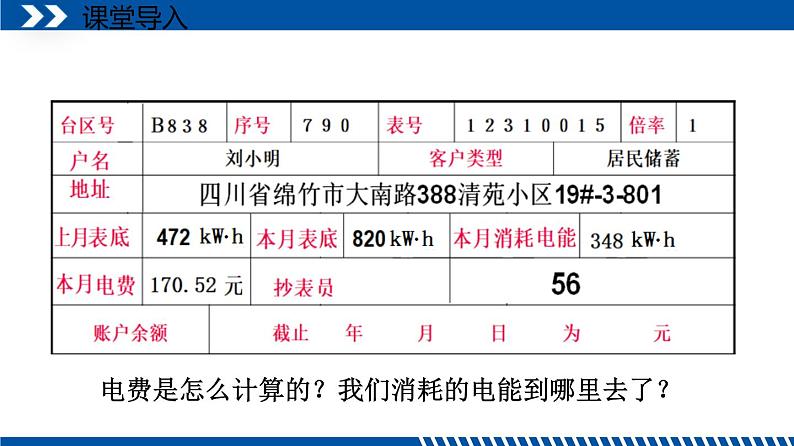 2021年初中物理教科版九年级上册 6.1 电功 同步教学课件第2页