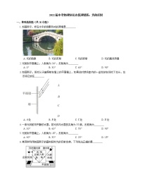 2022届中考物理知识点梳理精炼：光的反射练习题