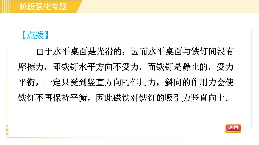 蘇科版八年級下冊物理 第9章 階段強(qiáng)化專題(五)專訓(xùn)1 二力平衡條件的應(yīng)用于探究 習(xí)題課件第5頁