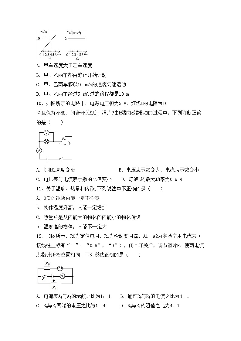 最新人教部编版九年级物理上册期末测试卷及答案【最新人教部编版】第3页