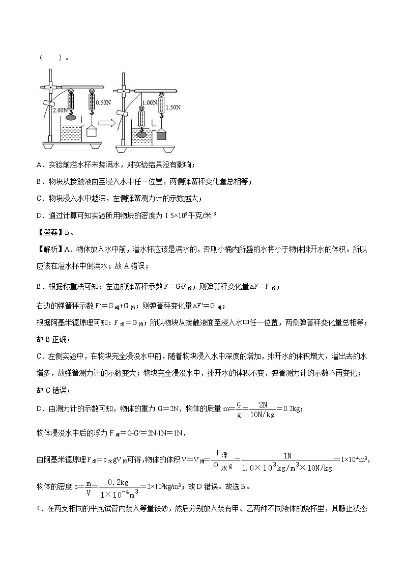 10.2 阿基米德原理 同步練習 初中物理人教版八年級下冊(2022年)第2頁