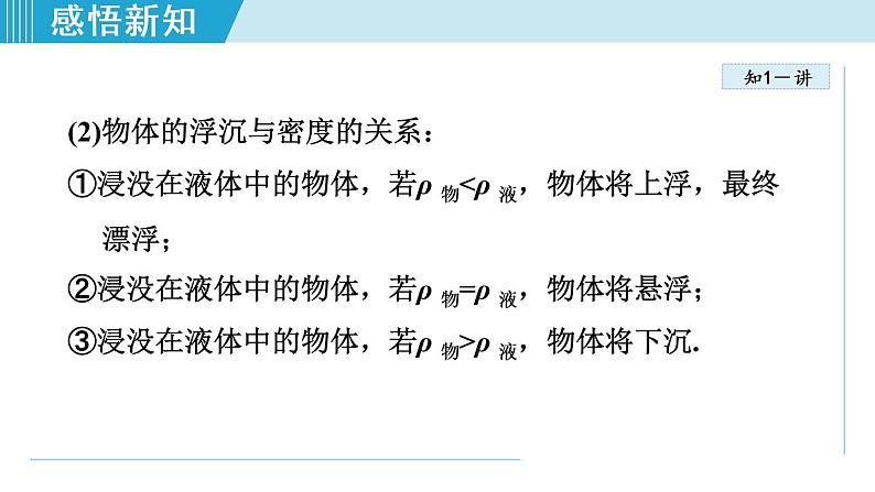 苏科版物理八下课件 10.5物体的浮与沉05