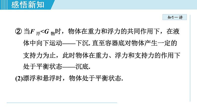 苏科版物理八下课件 10.5物体的浮与沉08
