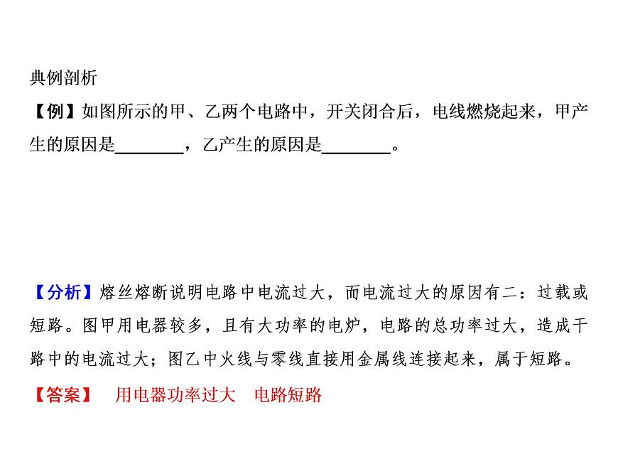 第19章　第2節(jié)　家庭電路中電流過大的原因課件PPT第3頁