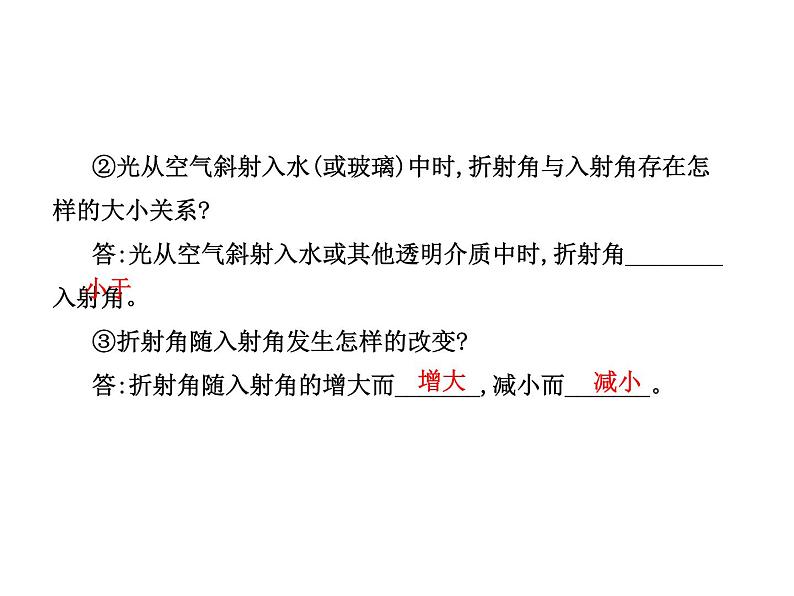 3.4 探究光的折射规律课件PPT04