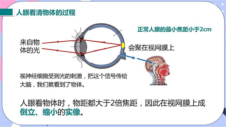 北师大版物理八年级下册6.4《眼睛和眼镜》课件06