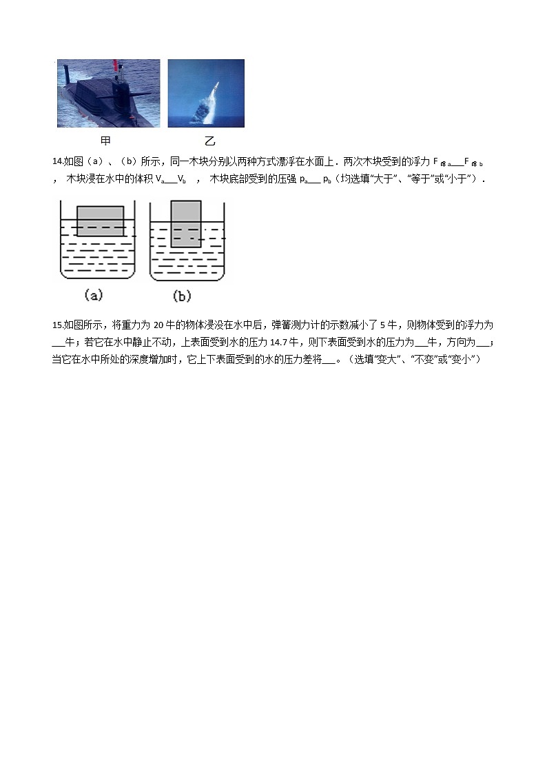 2021-2022学年度泸粤版八年级物理下册  第九章  第2节 阿基米德原理 同步练习第3页