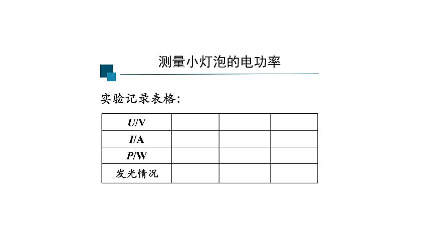 1116初三物理(人教版)測量小燈泡的電功率-2PPT第6頁
