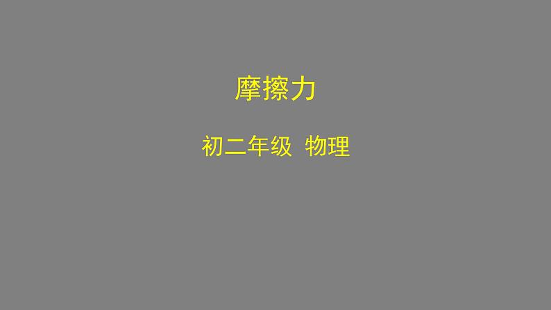 0514初二物理(人教版)-摩擦力课件PPT01