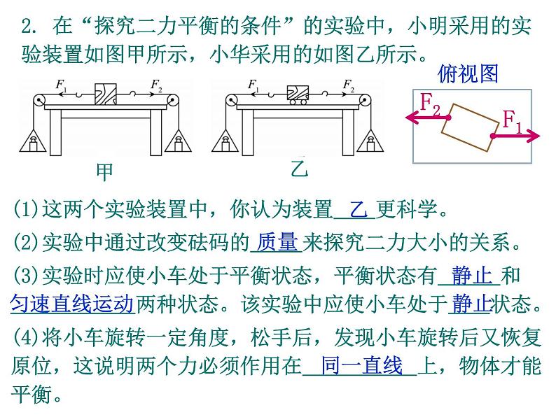 人教版物理八下:8.2《二力平衡》(课件+练习)07