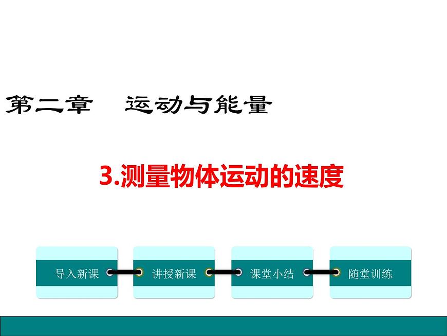 3.測量物體運動的速度課件PPT第1頁