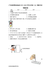 广东省河源市紫金县2021-2022学年九年级（上）期末考试物理试题（word版 含答案）