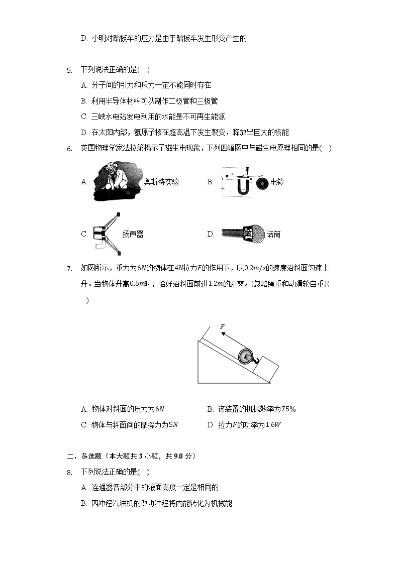 2021年辽宁省丹东市中考物理试卷02