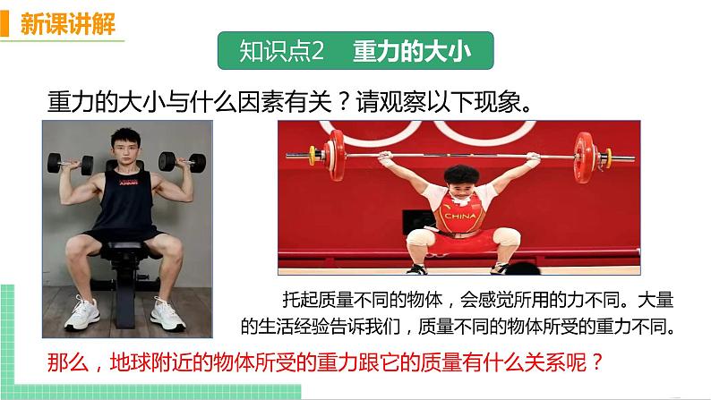 7.3 重力-八年级物理下册课件(人教版)第7页