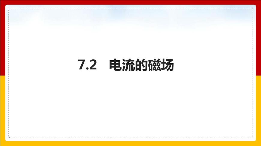 7.2  電流的磁場  課件第1頁