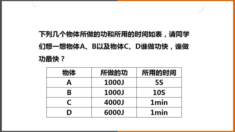 《11.2 怎样比较做功的快慢》（课件+教案+练习+学案）08