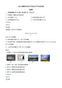 2021年湖南省衡阳市中考物理试题含解析（教师用）