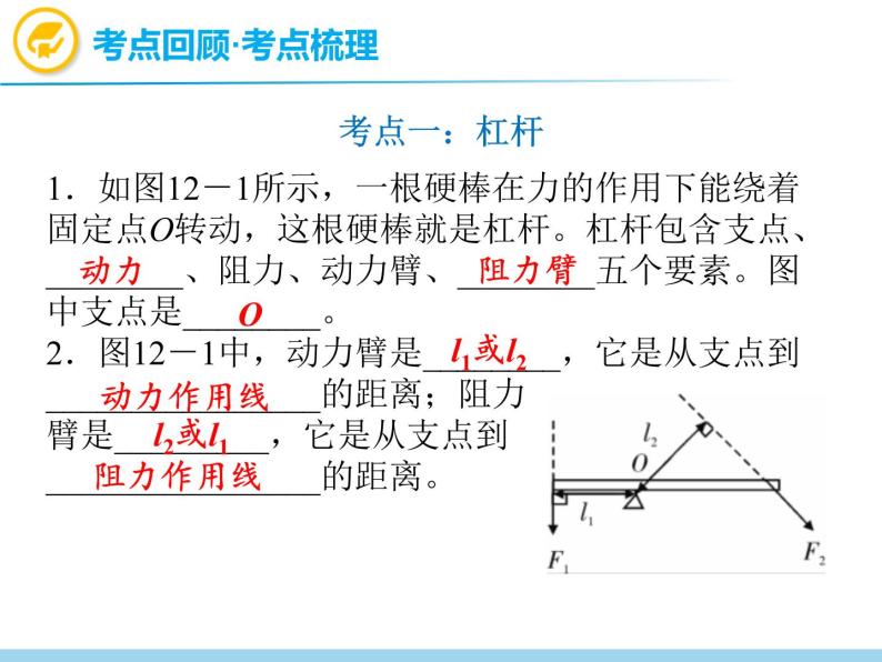 中考物理复习第12讲简单机械PPT课件02