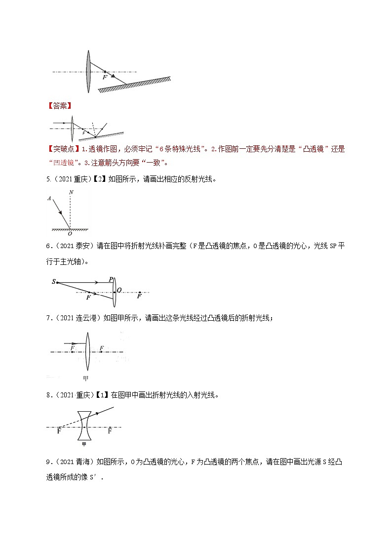 专题练习7作图-2022年中考物理热点及重难点专练试卷(原卷+解析)02