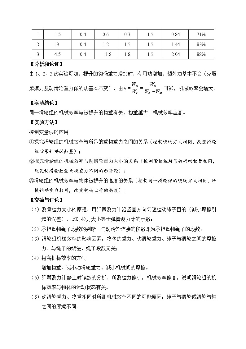 实验19 测量滑轮组的机械效率第2页