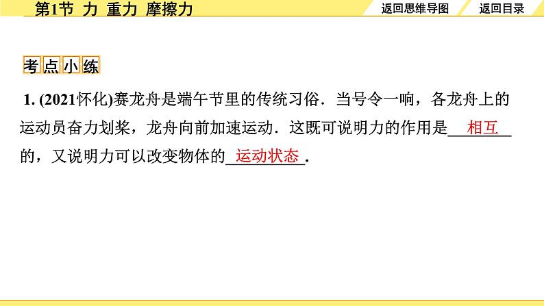 沪粤版物理中考复习 06.第六章 力和机械 PPT课件+单元练习06