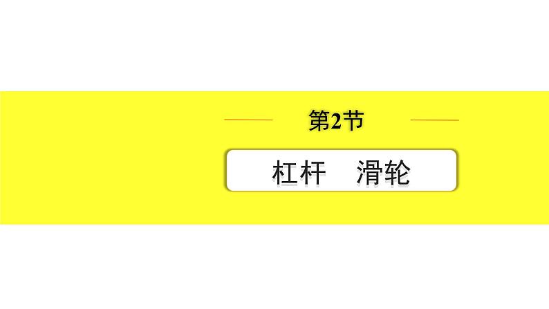 沪粤版物理中考复习 06.第六章 力和机械 PPT课件+单元练习01