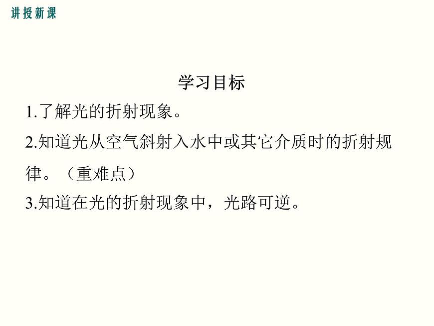 【人教版】八年級上物理-4.4-光的折射課件PPT第3頁