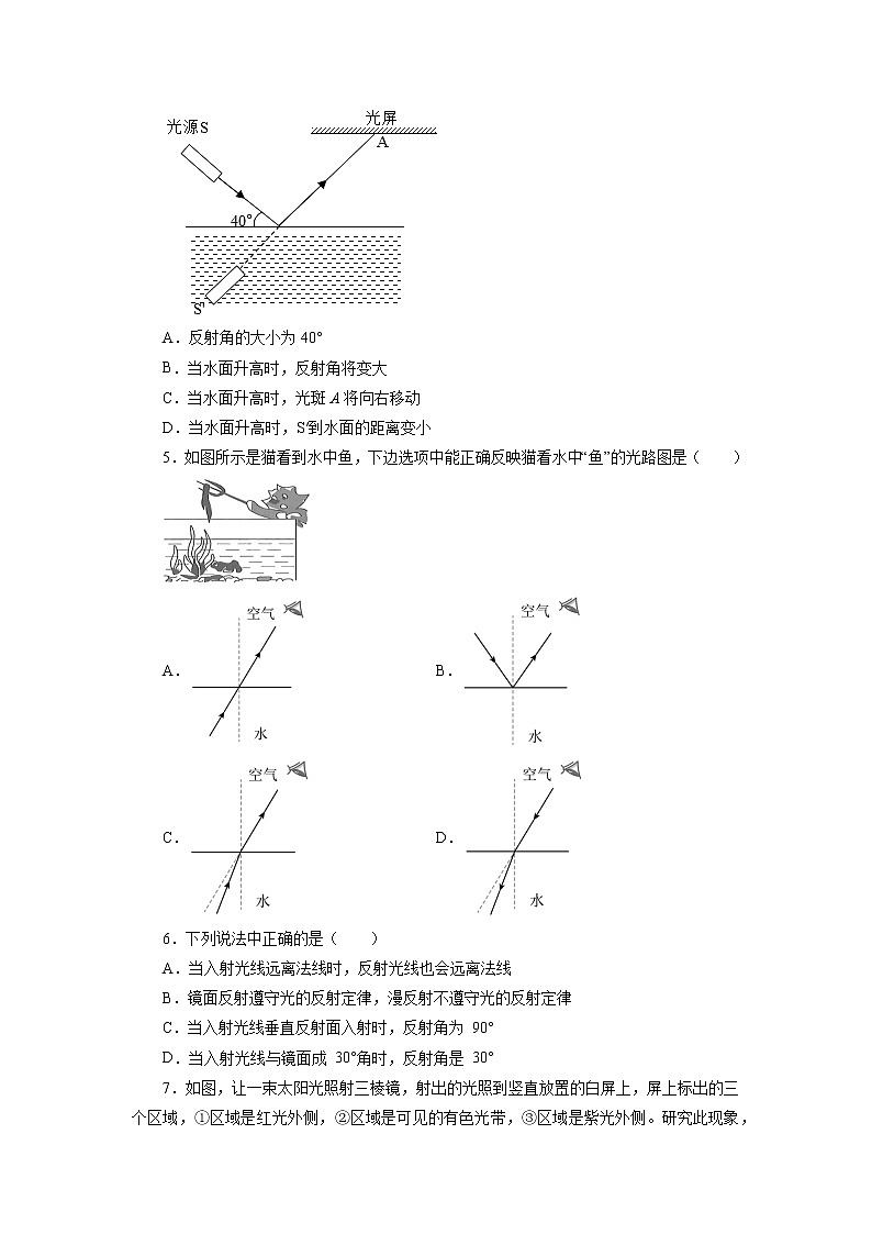 2022年中考物理一轮复习能力提升练习:光现象第2页
