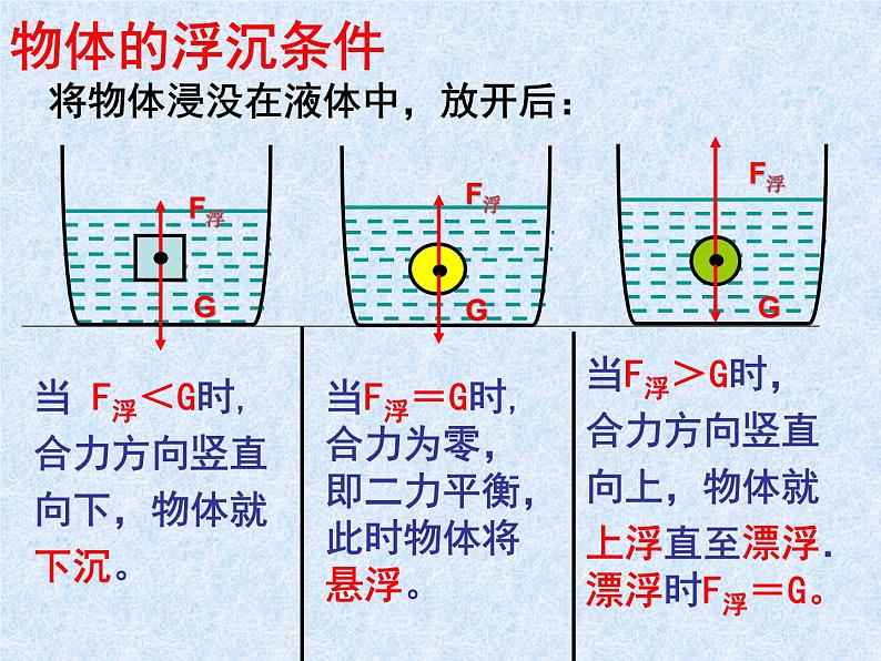 北师大版物理八年级下册第八章第六节物体的浮沉条件课件(共31张PPT)第8页