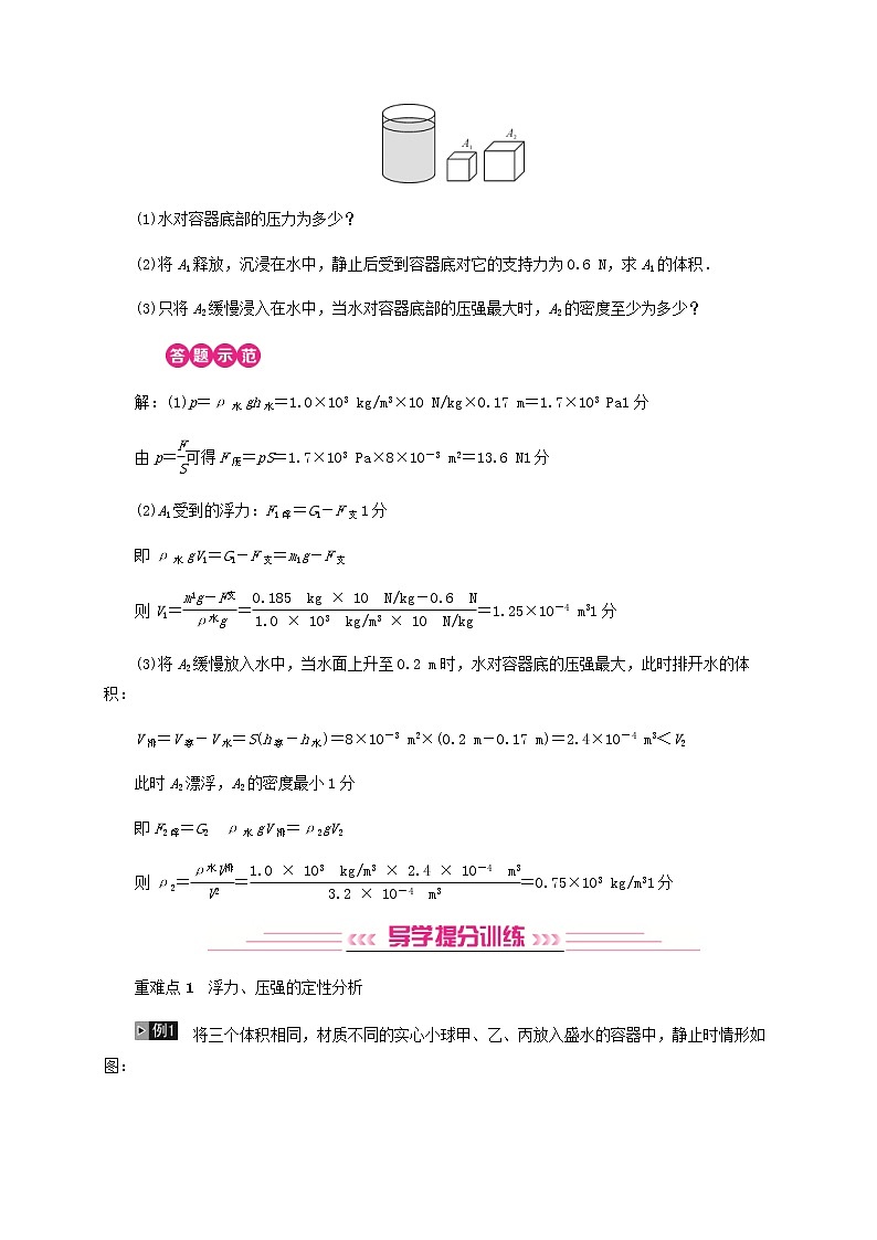 中考物理一轮复习第11讲《浮力》检测卷 (含答案)02