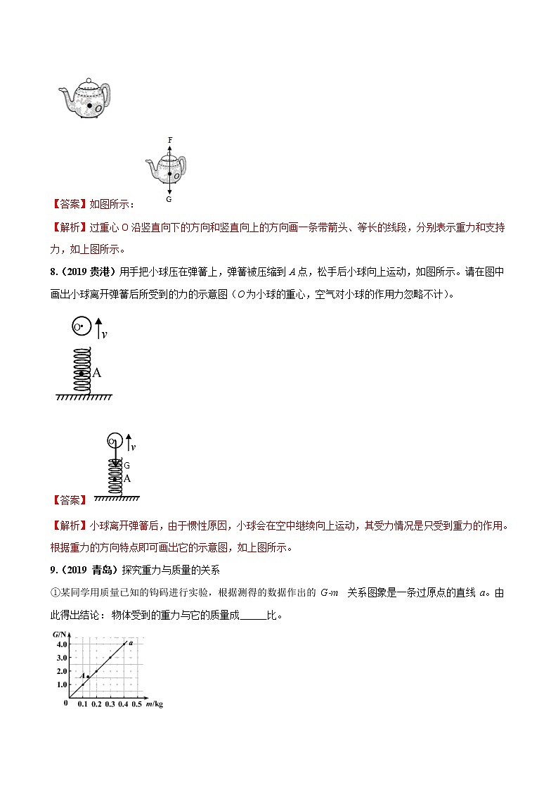 7.4 重力(同步练习)-2019-2020学年八年级物理下册同步精品系列(教科版)03