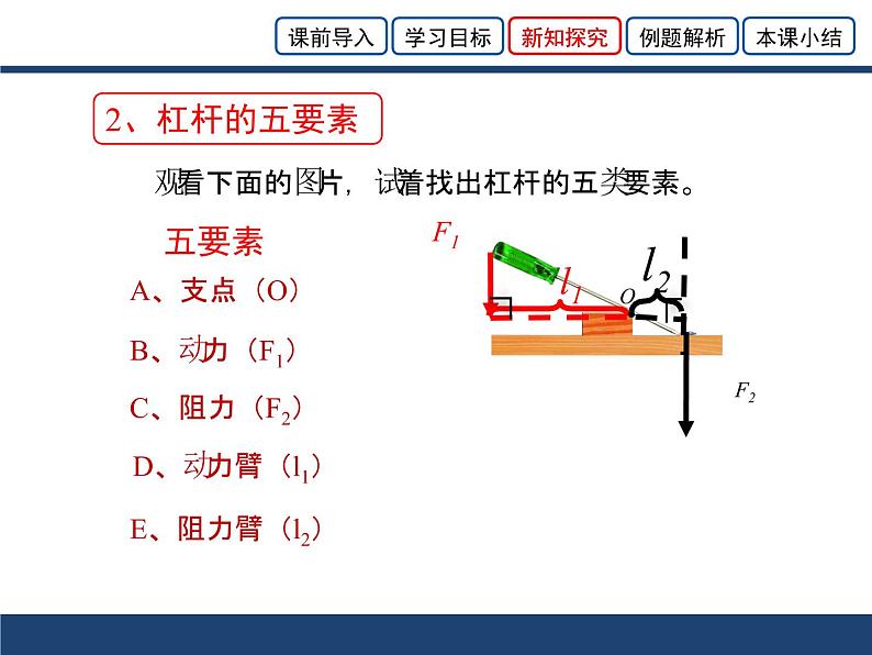 北师大版物理八年级下册  9.1杠杆课件第6页