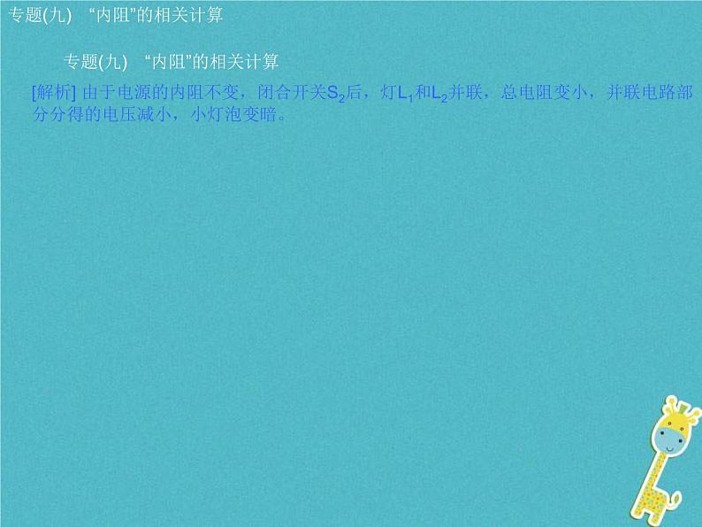 中考物理二轮专题复习突破10《“内阻”的相关计算》复习课件 (含答案)04