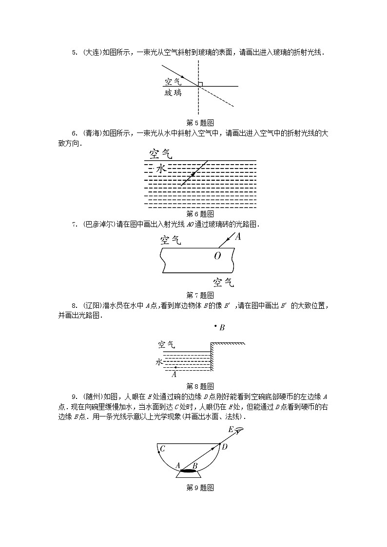 中考物理一轮复习夯实基础过教材专项复习突破1《光学作图》 (含答案)第2页