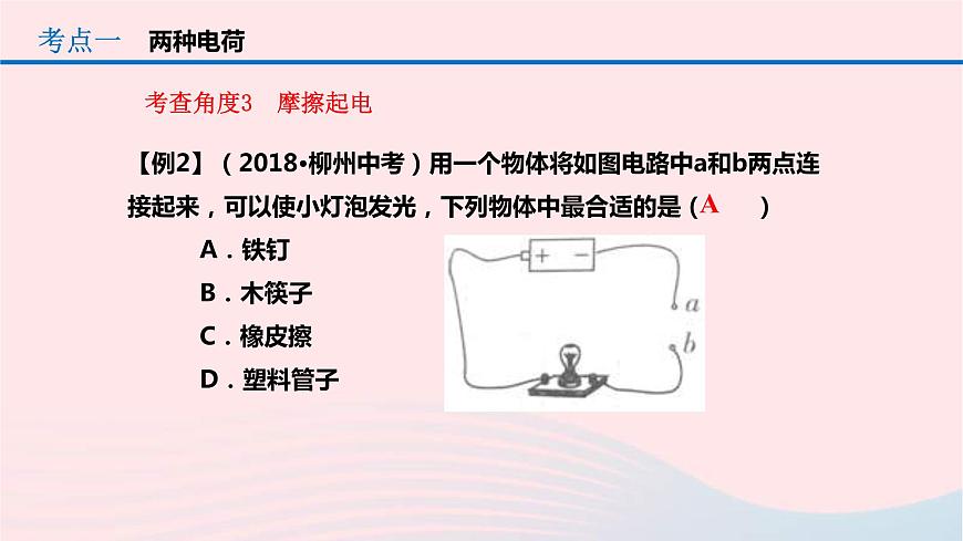 中考物理一輪復(fù)習(xí)第15章《電流和電路》課件(含答案)第7頁(yè)