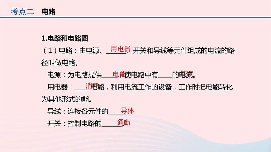 中考物理一輪復(fù)習(xí)第15章《電流和電路》課件(含答案)第8頁(yè)