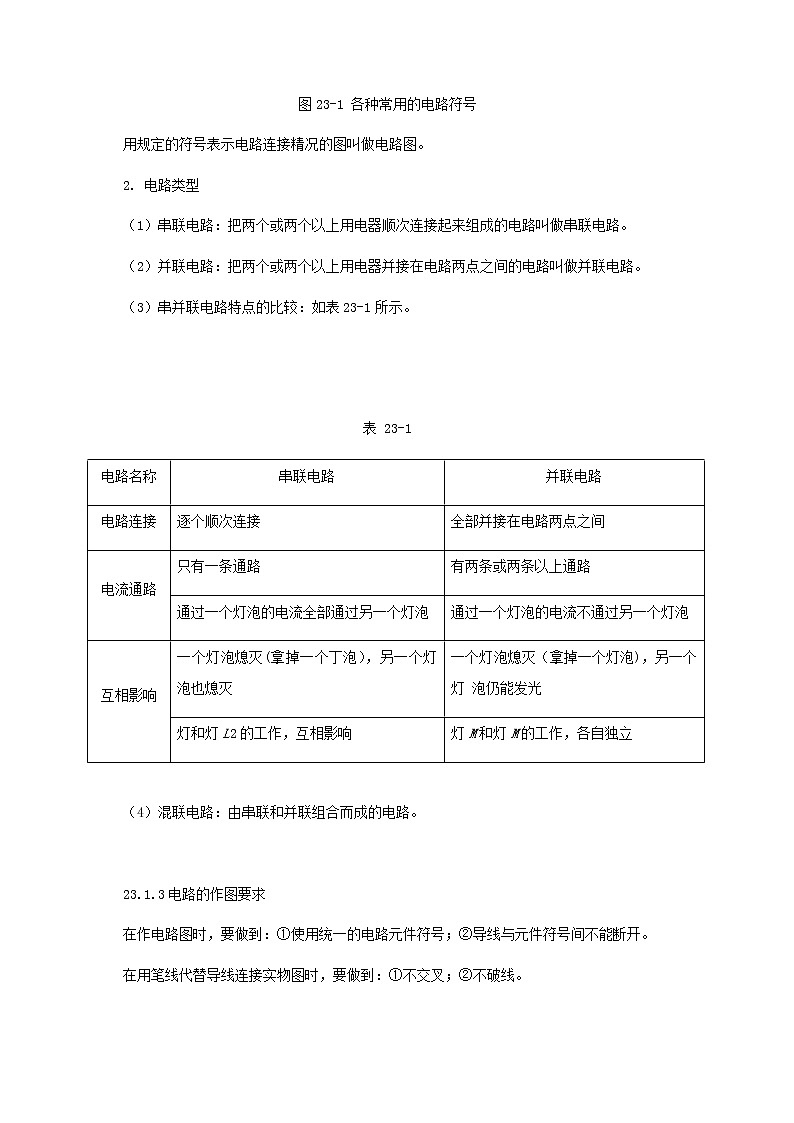 中考物理一轮复习第23讲《电路》知识点讲解+强化训练题(含答案)02