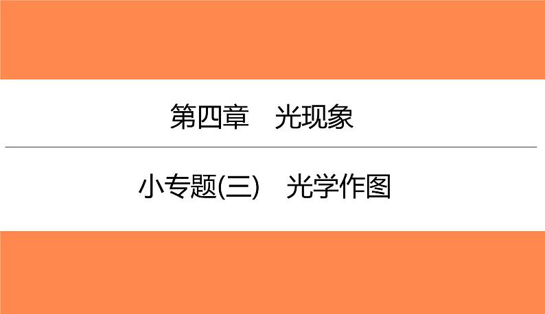 小专题(三)光学作图(习题PPT)2021-2022学年八年级上册物理人教版(19张)第1页