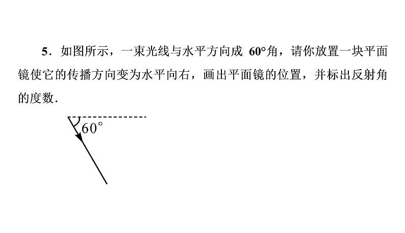小专题(三)光学作图(习题PPT)2021-2022学年八年级上册物理人教版(19张)第6页