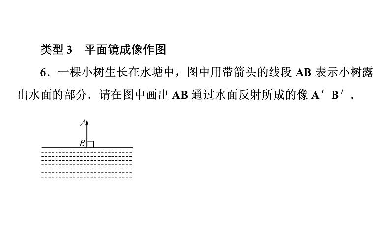 小专题(三)光学作图(习题PPT)2021-2022学年八年级上册物理人教版(19张)第7页