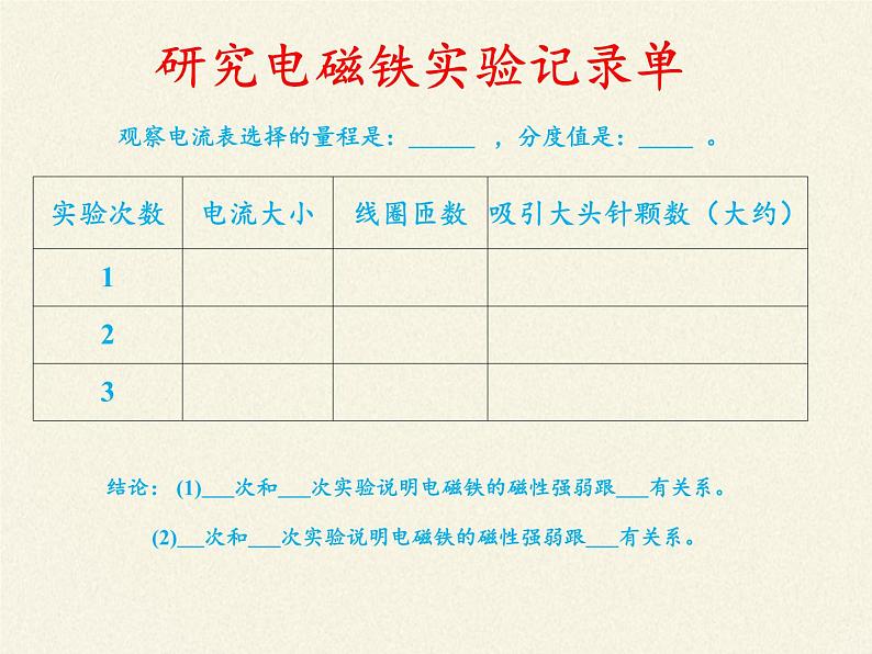 教科版九年级物理上册 7.3 电磁铁(1)(课件)第6页
