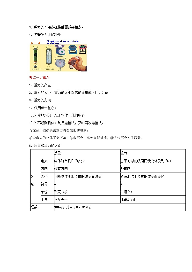2022年中考二轮物理总复习突破精讲精练(浙江专用)专题08力和机械(原卷版+解析版)第3页