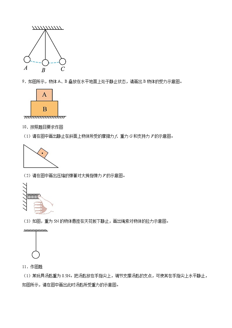 2022年中考物理二轮复习专题优化训练力学作图第3页