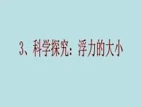 初中物理教科版八年级下册第十章 流体的力现象3 科学探究:浮力的大小示范课ppt课件