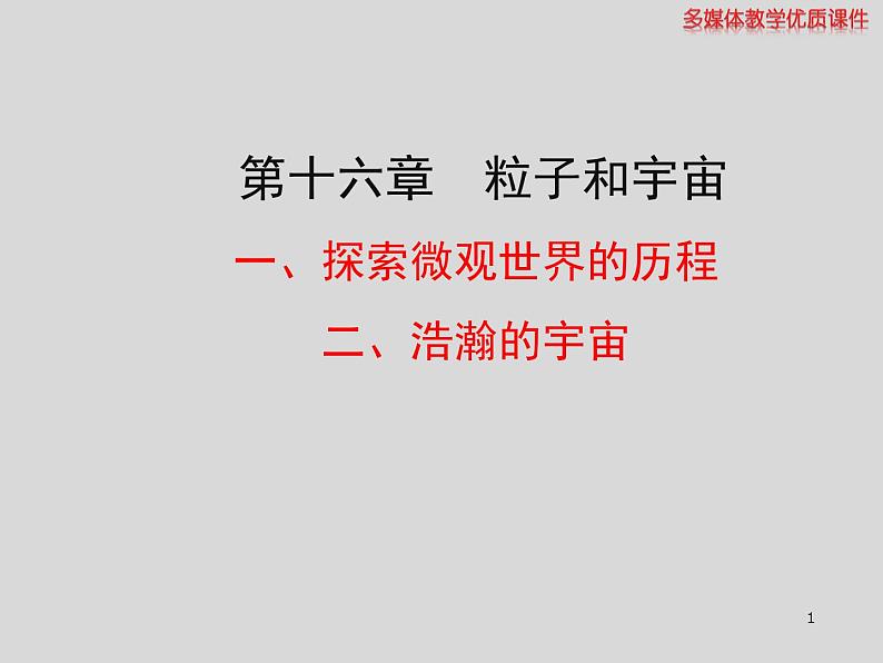 2022年北师大版九年级物理第16章第1节探索微观世界的历程课件 (1)第1页