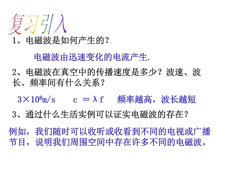 2022年人教版九年级物理第21章第3节广播、电视和移动通信课件 第6页
