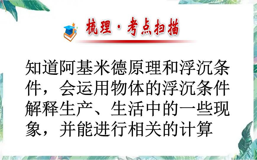 中考復(fù)習(xí)第十章浮力 優(yōu)質(zhì)課件第2頁(yè)